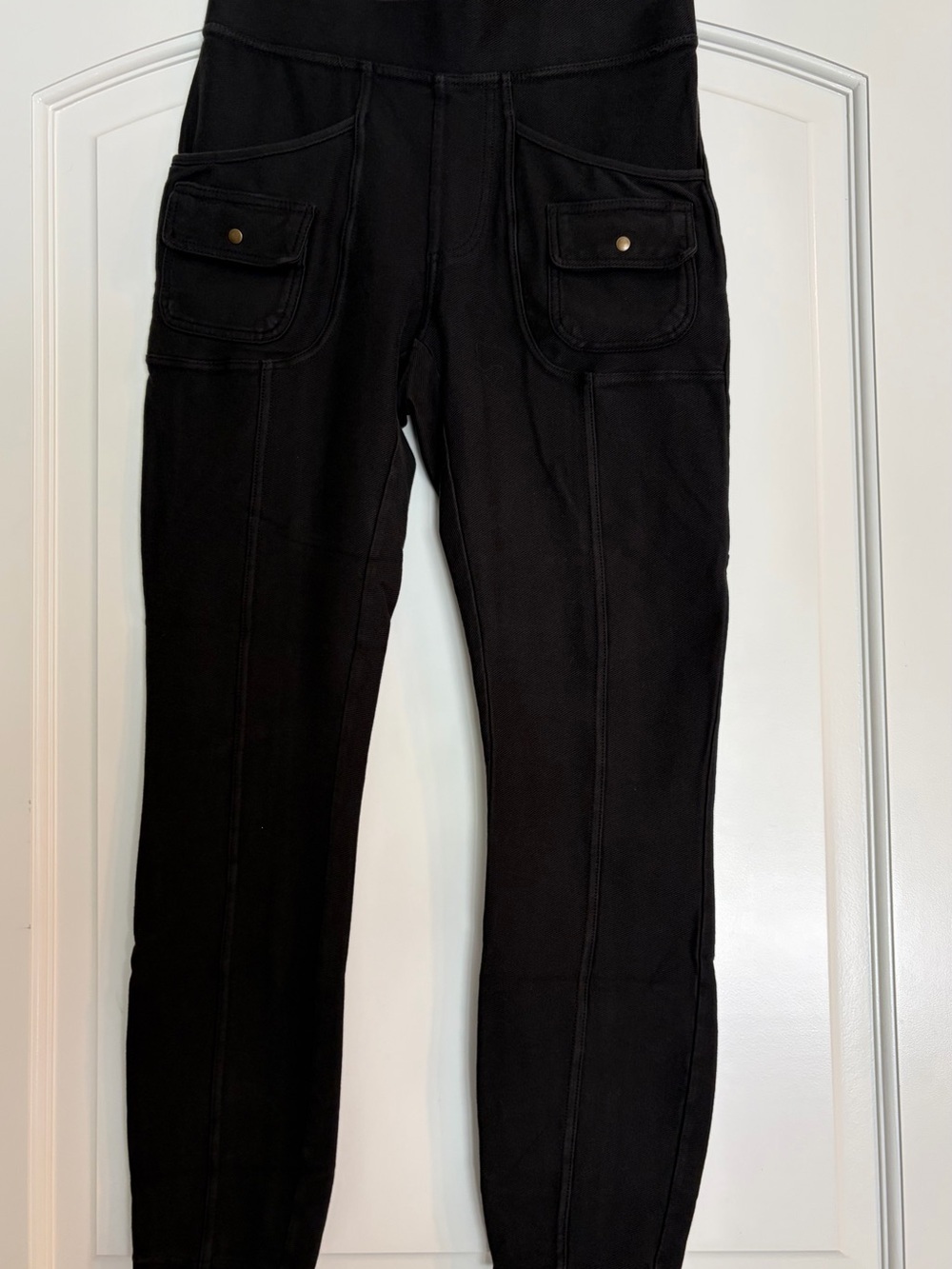 XCVI Black Cargo Pocket Stretch Cotton Blend Pants XS